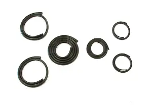 1948 Chevy Fullsize Truck Back Glass Gasket Seal Set w/ Black Lockstrip - (6pcs Center &amp; Corners) - 47-55 Chevy GMC C/K Truck (Small Back Glass)