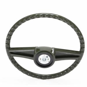 Steering Wheel - Olive Green - 70-72 Chevrolet GMC CK Truck - Aftermarket 15-Inch Diameter - Image 4 of 6