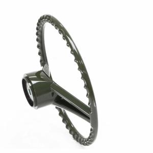 Steering Wheel - Olive Green - 70-72 Chevrolet GMC CK Truck - Aftermarket 15-Inch Diameter - Image 5 of 6