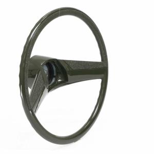Steering Wheel - Olive Green - 70-72 Chevrolet GMC CK Truck - Aftermarket 15-Inch Diameter - Image 6 of 6