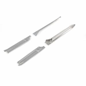 Front Door Sill Plates - Aluminum - 4pcs Set - 73-89 Chevy GMC CK Crew Cab Truck Suburban - Image 2 of 6