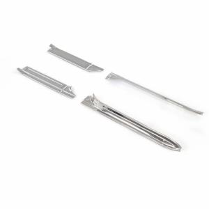 Front Door Sill Plates - Aluminum - 4pcs Set - 73-89 Chevy GMC CK Crew Cab Truck Suburban - Image 5 of 6