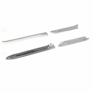 Front Door Sill Plates - Aluminum - 4pcs Set - 73-89 Chevy GMC CK Crew Cab Truck Suburban - Image 6 of 6