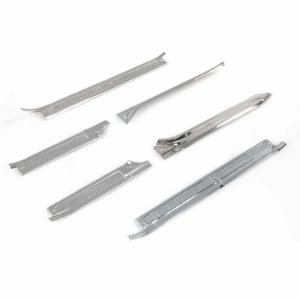 Front & Rear Door Sill Plates - Aluminum - 6pcs Set - 73-89 Chevy GMC CK Crew Cab Truck Suburban - Image 2 of 6