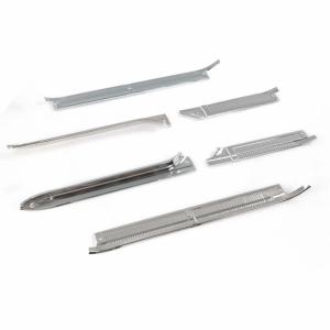 Front & Rear Door Sill Plates - Aluminum - 6pcs Set - 73-89 Chevy GMC CK Crew Cab Truck Suburban - Image 6 of 6