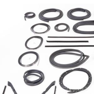 Weatherstrip Kit - Chrome Lock Strip - 37pcs - 85-91 Chevy GMC CK Suburban with Barn Doors - Image 2 of 5