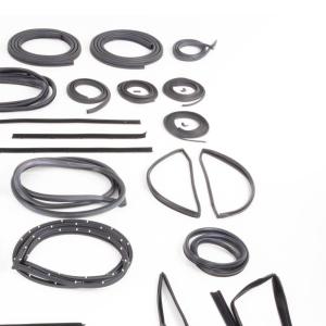 Weatherstrip Kit - Chrome Lock Strip - 37pcs - 85-91 Chevy GMC CK Suburban with Barn Doors - Image 3 of 5