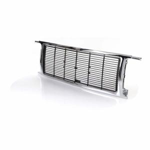 Grille - Chrome Argent - Dual Headlamps - 89-91 GMC Squarebody Pickup Jimmy Suburban - Image 2 of 6