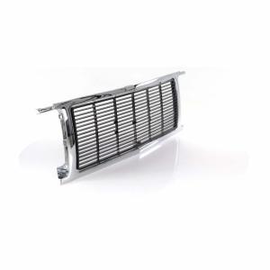 Grille - Chrome Argent - Dual Headlamps - 89-91 GMC Squarebody Pickup Jimmy Suburban - Image 6 of 6