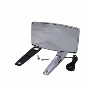 Outside Rear View Mirror Kit - Chrome - RH Convex with Hidden LED - 67-71 Fairlane 67-72 Galaxie 67 Truck - Image 3 of 6