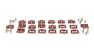 1969 Plymouth Satellite Back Glass Molding Clip Set - 68-70 Dodge Plymouth B-Body (Except Charger)
