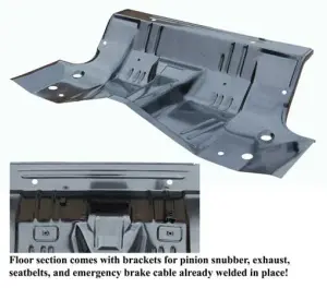 Rear Floor / Under Rear Seat Pan - 68-70 Dodge Plymouth B-Body (Modify to fit 63-67) - Image 5 of 6