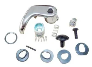 Vent Window Handle w/ Black Knob - RH - 89-91 Chevy GMC C/K Squarebody Truck; 89-91 Blazer Jimmy Suburban - Image 1 of 2