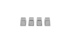 1958 Chevy Biscayne Temperature Control Knobs - Chrome - 4 Piece Set