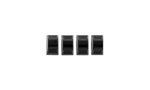1958 Chevy Biscayne Temperature Control Knobs - Black - 4 Piece Set
