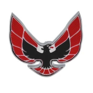 Header Panel Emblem - Bird Logo Red and Black - 74-76 Firebird - Image 1 of 6