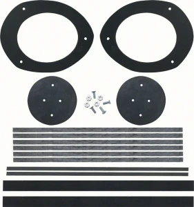 1966 Chevy Impala Dash Air Duct Seal Set - For LH and RH Side with Astro Ventilation - 68 Camaro Firebird; 65-68 Fullsize Chevy Car