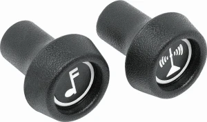 1974 Chevy Impala Radio Control Knobs 2 Piece Set (Volume &amp; Tuning) - Fits many 71-78 GM models