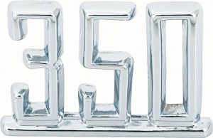 1966 Chevy Impala Fender Emblem - 350 - 67 Camaro; 65-67 Chevy II Nova