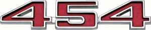1973 Chevy Malibu Fender Emblem - 454 - LH or RH - 70-74 Chevelle