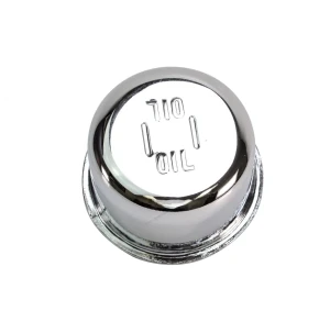 1964 Plymouth Barracuda Oil Filler Breather Cap - Small - Chrome - 64-67 Mopar