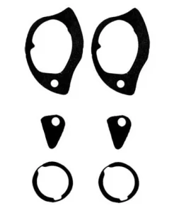 1966 Buick GS Door Handle &amp; Lock Gasket Set - Does Both Doors - 66-72 Chevy II Nova; 64-72 GM A-Body; 67-69 Camaro Firebird