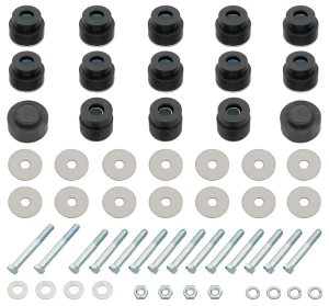 1968 Chevy Malibu Body &amp; Radiator Support Bushing Set w/ Hardware - 68-72 Chevelle Cutlass Convertible