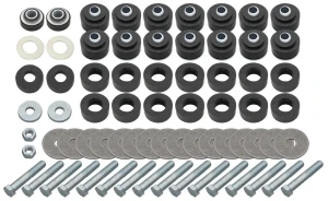 1967 Chevy Malibu Body &amp; Radiator Support Bushing Set w/ Hardware - 64-67 Chevelle Cutlass Convertible; GTO Skylark Coupe &amp; Convertible