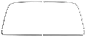 1968 Chevy Malibu Back Glass Molding Set - 68-72 Chevelle 70-72 Monte Carlo