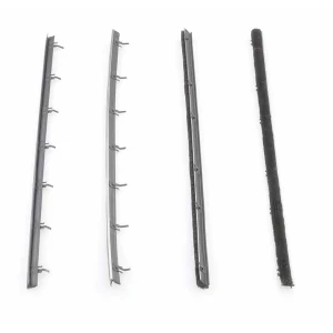 Front and Rear Door Beltline Window Felts - 65 Chevelle 2 Door Sedan Post - Image 4 of 6