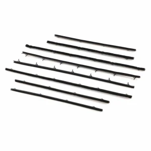 Front and Rear Door Beltline Window Felts - 66-67 Chevelle 2 Door Sedan Post - Image 5 of 6