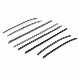 Front and Rear Door Beltline Window Felts - 68 Chevelle 2 Door Sedan Post - Image 1 of 6