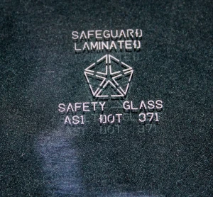 Windshield - Green Tint - 64-65 B-Body - Image 2 of 4