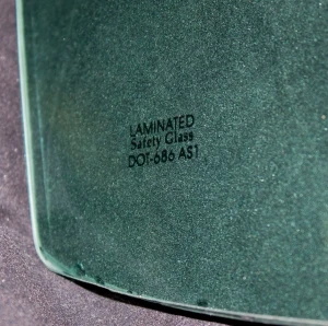 Windshield without Antenna - Green Tint - 68-72 GM A-Body Coupe & 2DR Sedan - Image 3 of 3