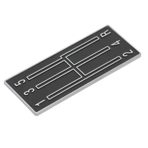 Console Shift Plate Emblem - 5 Speed - 68-69 Camaro - Image 5 of 6