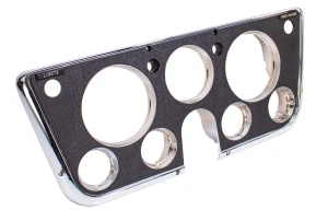 Dash Bezel w/ Gauges - Black / Chrome - 69-72 Chevy GMC C/K Truck - Image 2 of 3