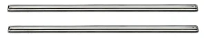 1968 Chevy Chevelle Arm Rest Base Stainless Steel Trim - Pair - 68 Camaro Chevelle Firebird