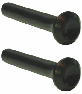 1974 Plymouth Fury Door Lock Knobs - Black - Pair - 64-74 Dodge Plymouth A-Body B-Body