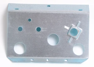 Fuel Oil Gauge Mount Plate - Blue - Front - 68-76 Chevy II Nova; 71-76 Ventura; 74 GTO - Image 4 of 4