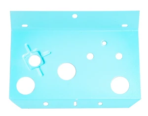 1976 Pontiac Ventura Fuel Oil Gauge Mount Plate - Blue - Front - 68-76 Chevy II Nova; 71-76 Ventura; 74 GTO